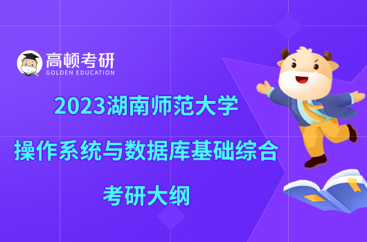 2023湖南师范大学操作系统与数据库基础综合考研大纲