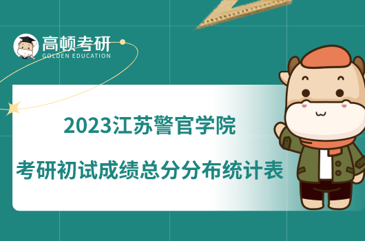 2023江苏警官学院考研初试成绩总分分布统计表