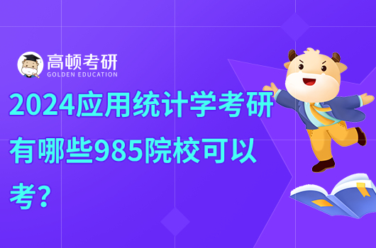 2024應(yīng)用統(tǒng)計(jì)學(xué)考研有哪些985院校可以考？