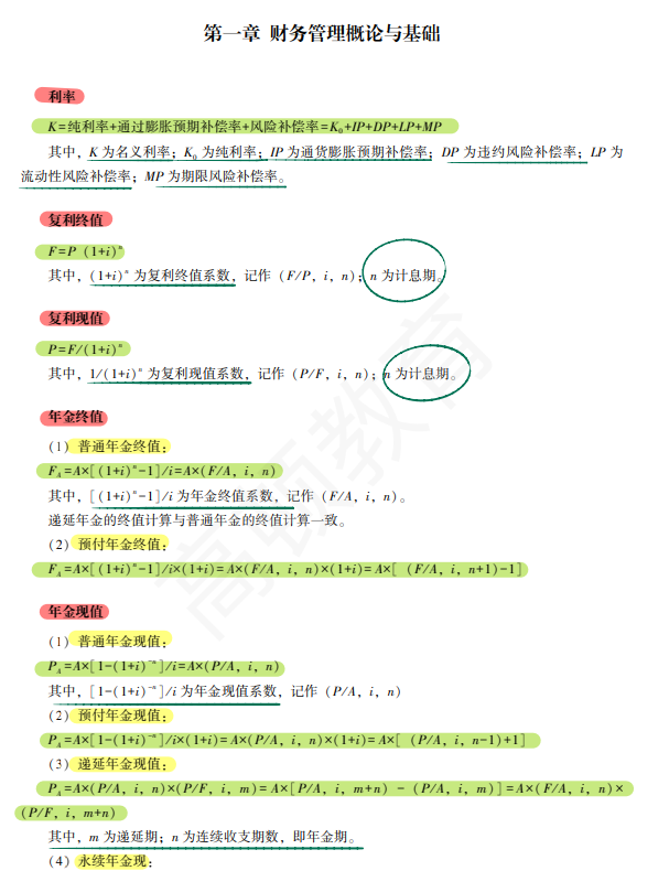 税务师考试知识点汇总