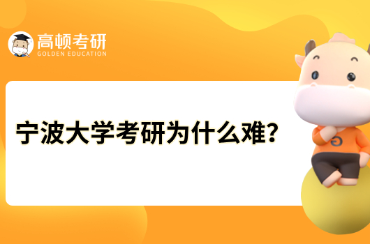 宁波大学考研为什么难？含报考人数分析