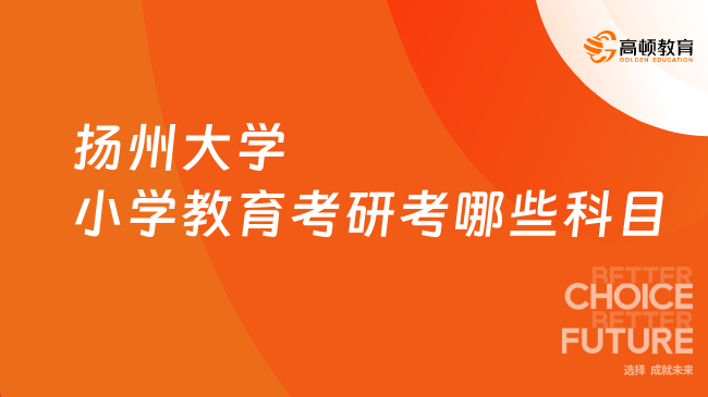 揚(yáng)州大學(xué)小學(xué)教育考研考哪些科目？附參考書目