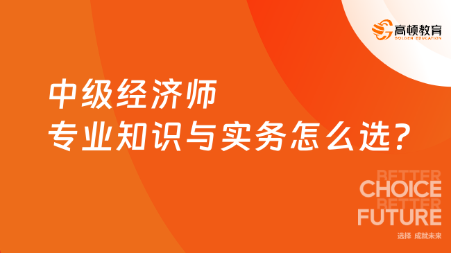 中級經(jīng)濟師專業(yè)知識與實務怎么選？