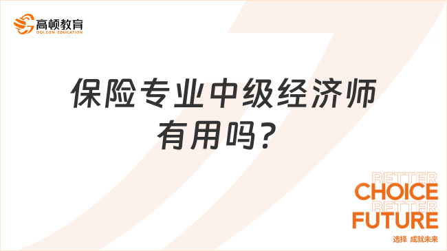 保險(xiǎn)專業(yè)中級(jí)經(jīng)濟(jì)師有用嗎？不允許有人還不知道！