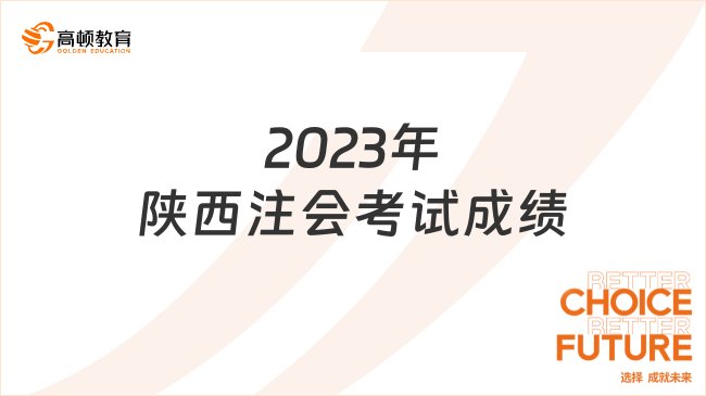 2023年陕西注会考试成绩