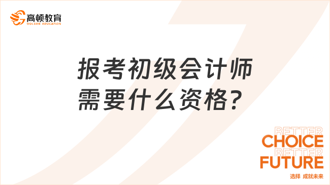 报考初级会计师需要什么资格？