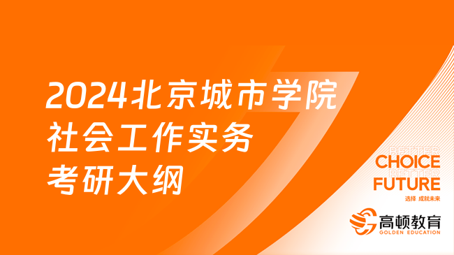 2024北京城市學(xué)院社會(huì)工作實(shí)務(wù)考研大綱