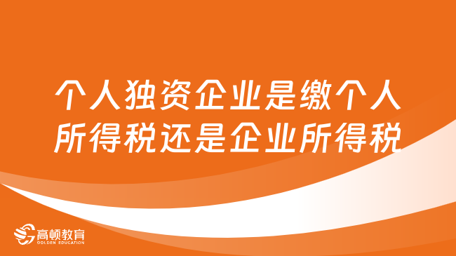 個(gè)人獨(dú)資企業(yè)是繳個(gè)人所得稅還是企業(yè)所得稅呢？