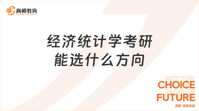 经济统计学考研能选什么方向