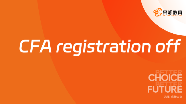 CFA registration off
