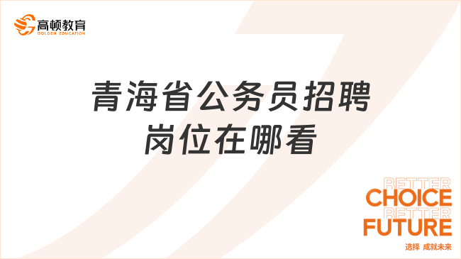 青海省公务员招聘岗位在哪看