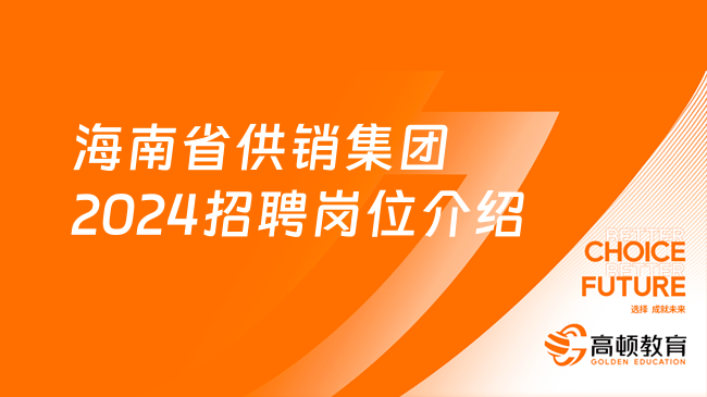 海南省供销集团2024招聘岗位介绍