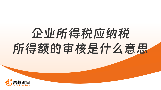 企業(yè)所得稅應(yīng)納稅所得額的審核是什么意思呢？