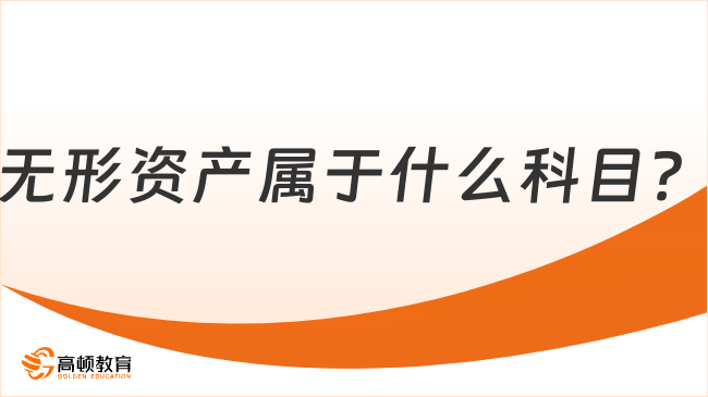 無(wú)形資產(chǎn)屬于什么科目？