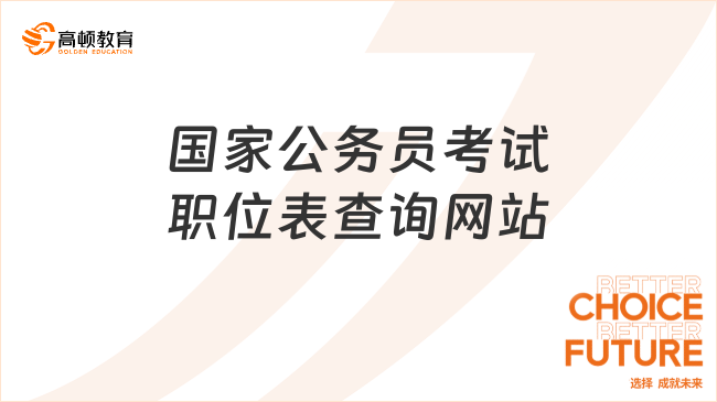 國家公務員考試職位表查詢網站