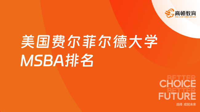 美国费尔菲尔德大学MSBA排名