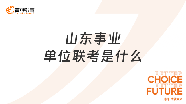 山东事业单位联考是什么