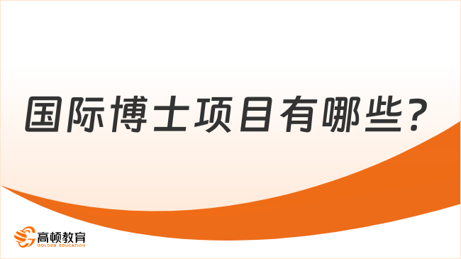  國(guó)際博士項(xiàng)目有哪些？怎么報(bào)考？流程一覽