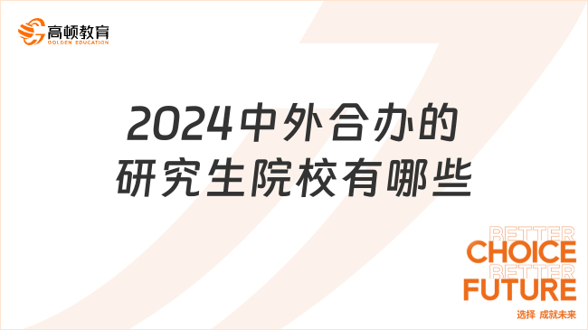 2024中外合办的研究生院校有哪些