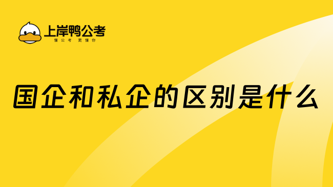 國企和私企的區(qū)別是什么