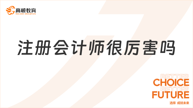 注冊會計(jì)師很厲害嗎