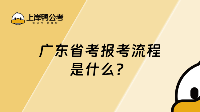 廣東省考報考流程是什么？學姐帶你了解！