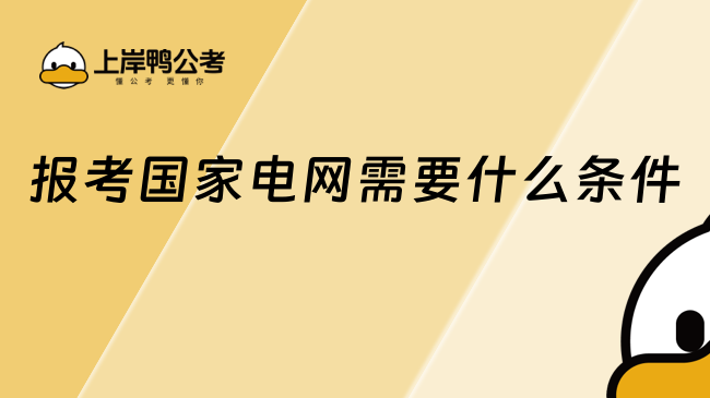 報(bào)考國(guó)家電網(wǎng)需要什么條件，一文講清楚！