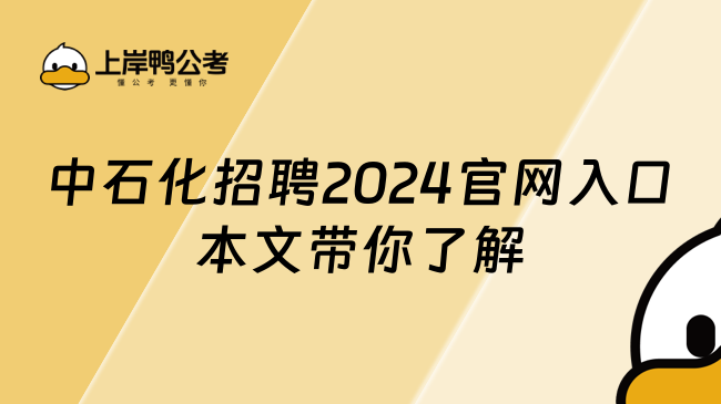 中石化招聘2024官網(wǎng)入口，本文帶你了解！