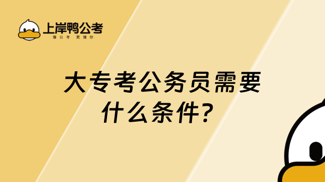 大?？脊珓?wù)員需要什么條件？學(xué)姐帶你了解！