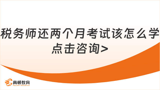 税务师还两个月考试该怎么学?方法得当