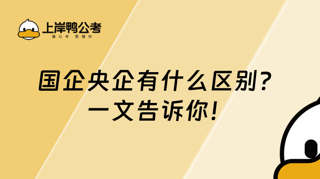 国企央企有什么区别?一文告诉你!