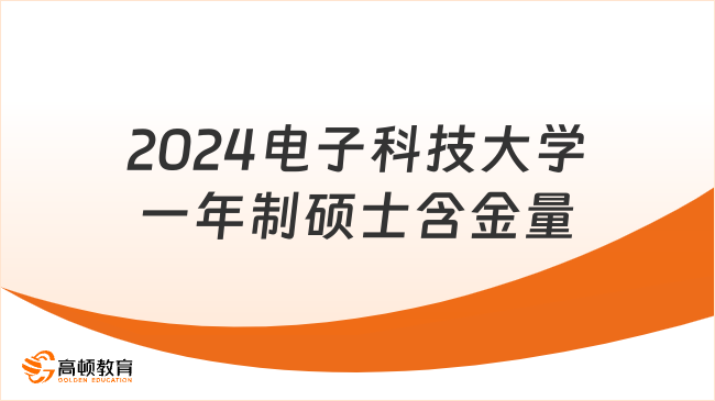 2024电子科技大学一年制硕士含金量