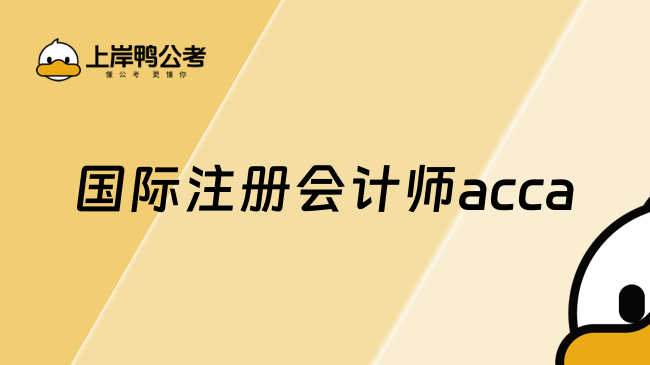 国际注册会计师acca是什么？听听学姐讲述！