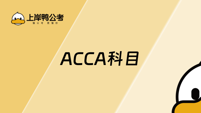 acca13是什么意思？13門科目介紹來了！