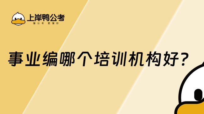 事業(yè)編哪個培訓機構(gòu)好？學姐推薦！