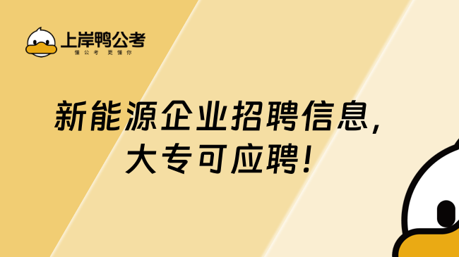 新能源企業(yè)招聘信息，大?？蓱?yīng)聘！