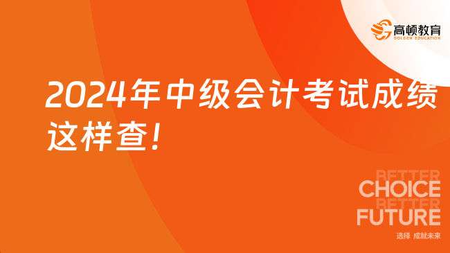 2024年中級(jí)會(huì)計(jì)考試成績(jī)這樣查！