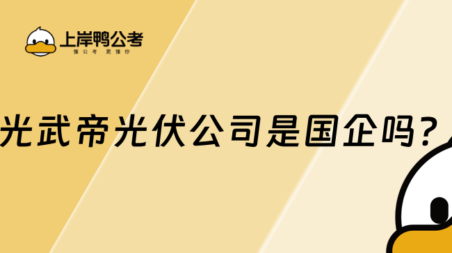 光武帝光伏公司是国企吗？