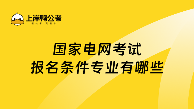 国家电网考试报名条件专业有哪些？一文解答！