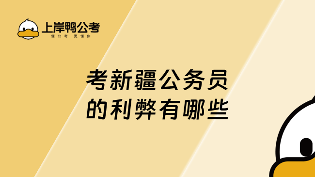 考新疆公務(wù)員的利弊有哪些？考生關(guān)注！