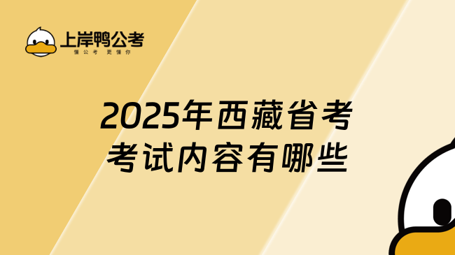 2025年西藏省考考试内容有哪些？速来了解！