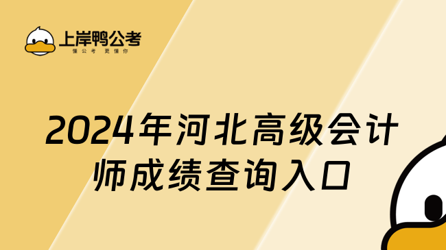 2024年河北高級(jí)會(huì)計(jì)師成績查詢?nèi)肟冢喝珖鴷?huì)計(jì)資格評(píng)價(jià)網(wǎng)