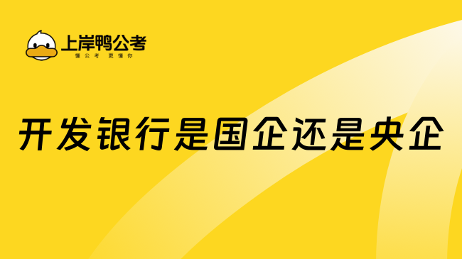 開發(fā)銀行是國企還是央企?一文解答！