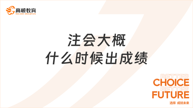 注會大概什么時候出成績