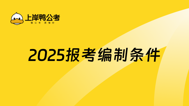 2025报考编制条件，值的收藏