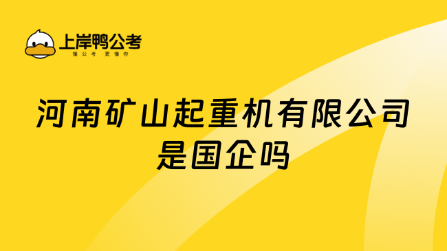 河南矿山起重机有限公司是国企吗?