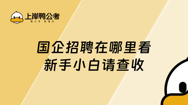 國企招聘在哪里看新手小白請(qǐng)查收