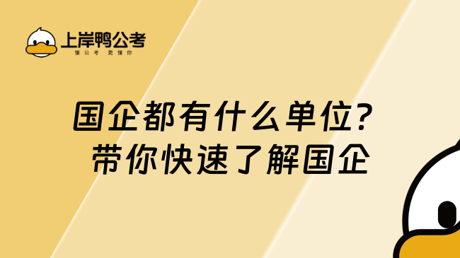 國企都有什么單位？帶你快速了解國企