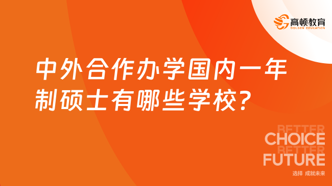 中外合作辦學(xué)國(guó)內(nèi)一年制碩士有哪些學(xué)校？學(xué)姐推薦這5所