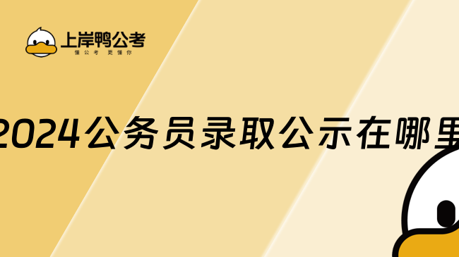 2024公務(wù)員錄取公示在哪里，備考必讀